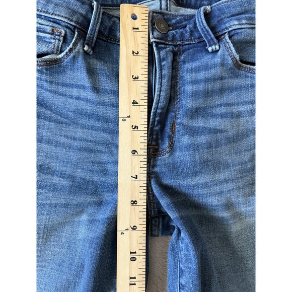Abercrombie & Fitch Women's 27/4s Mid Rise Super‎ Skinny Ankle Blue Jeans - Picture 4 of 8